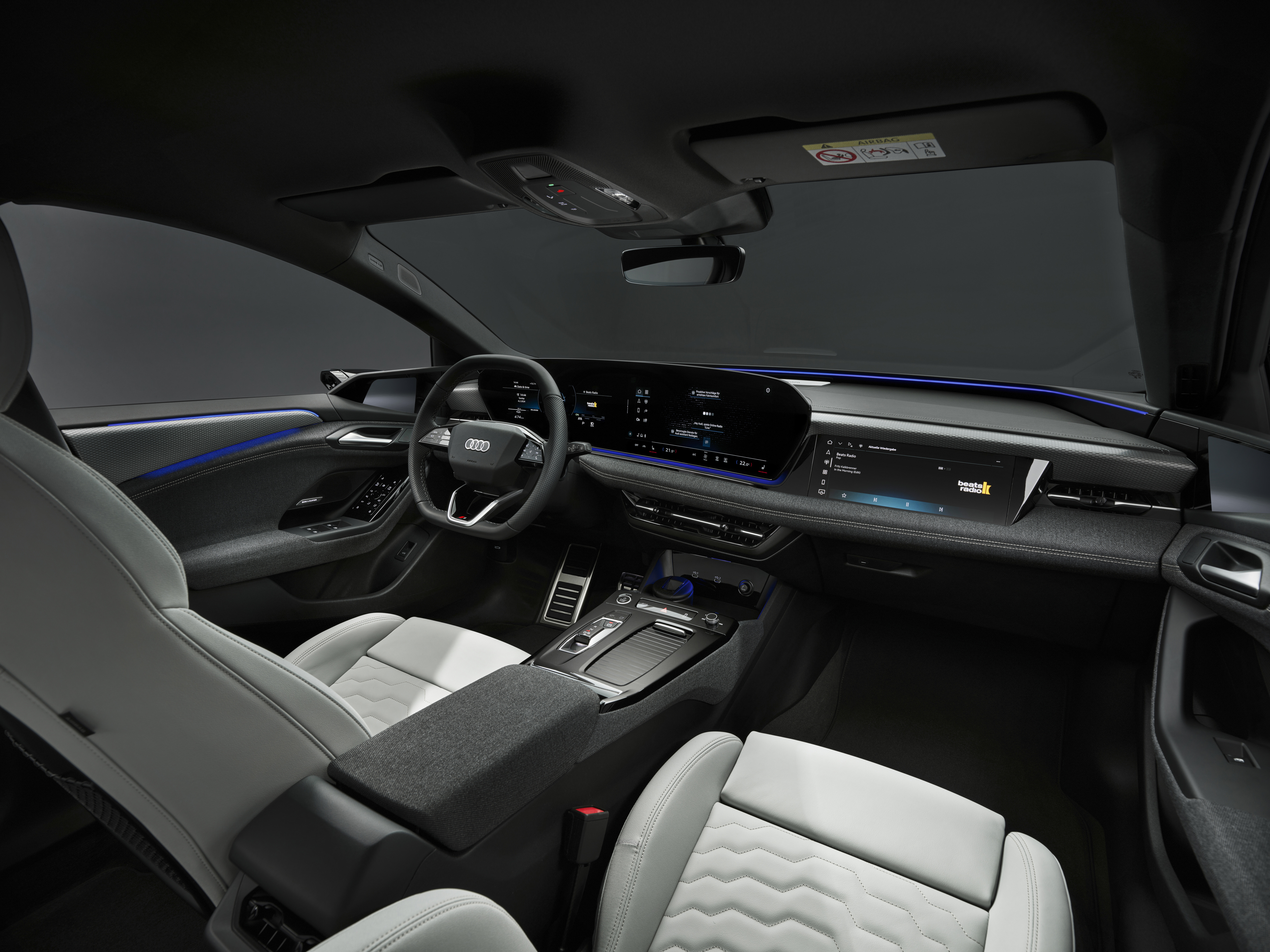 Photo de l'intérieur de la nouvelle Audi A6 e-tron