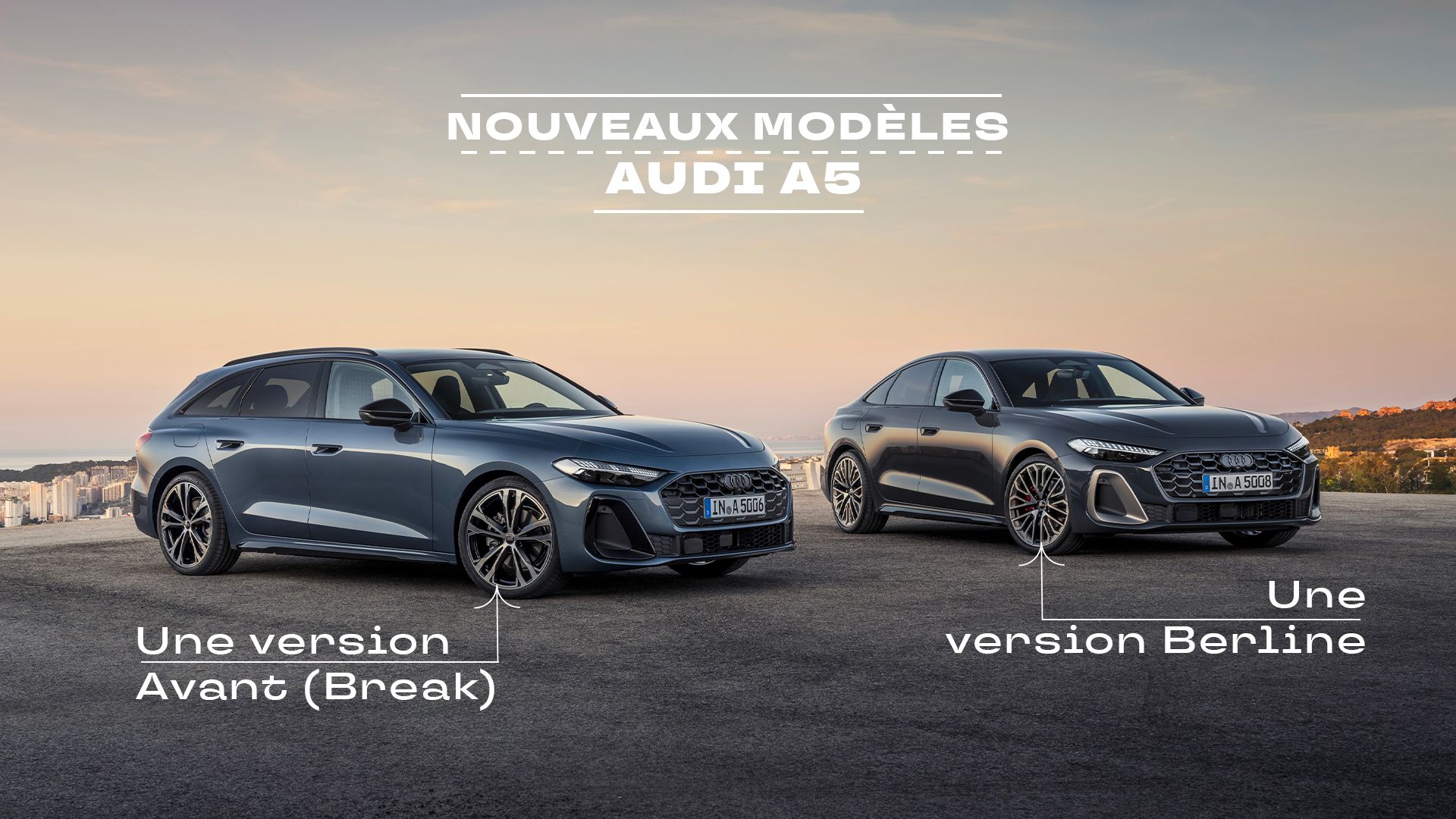 Photos de la nouvelle Audi A5 Berline et de la nouvelle Audi A5 Avant